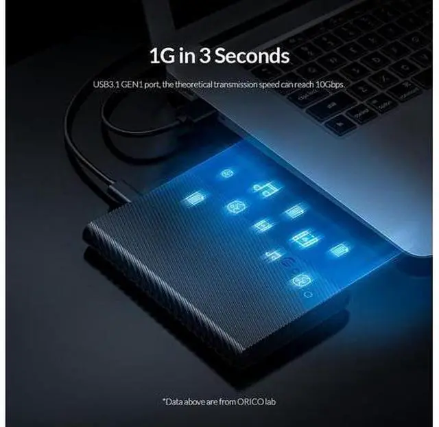 Alt view image 3 of 6 - 2.5 Inch HDD Case SATA to USB 3.0 5Gbps 4TB HDD SSD Enclosure Support UASP HD External Hard Disk Box for 7-9.5mm HDD Box