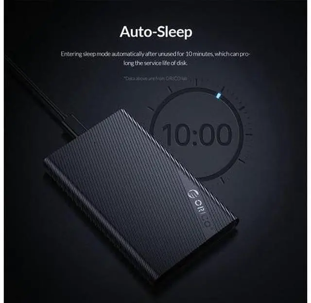 Alt view image 5 of 6 - 2.5 Inch HDD Case SATA to USB 3.0 5Gbps 4TB HDD SSD Enclosure Support UASP HD External Hard Disk Box for 7-9.5mm HDD Box