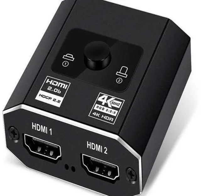 Main image of HDMI-compatible Splitter 4K 60HZ HD2.0 Switch for PS5 Bi-Direction 1x2/2x1 Adapter Switcher 2 In 1 Out for PS4 TV Box HD Switch