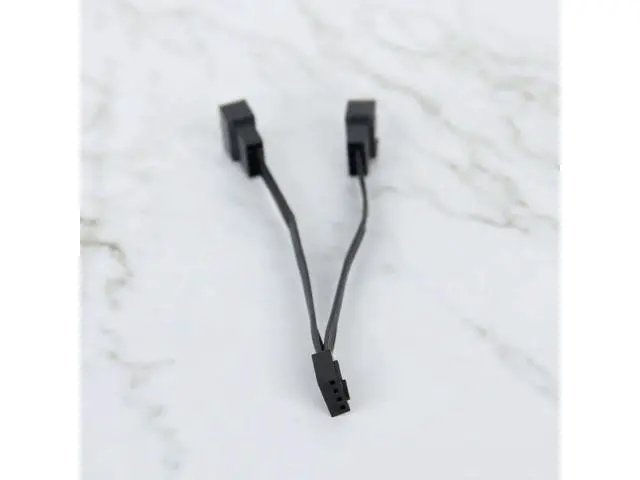Alt view image 2 of 2 - Fan pwm splitter FAN HUB Fan 4pin to 3 x 4pin/3pin PWM Extension Cables 4pin to 3 Ways Y Splitter Cable Adapter