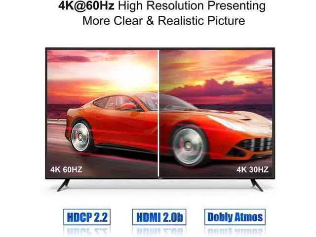 Alt view image 3 of 3 - HDMI-compatible Splitter 4K 60HZ HD2.0 Switch for PS5 Bi-Direction 1x2/2x1 Adapter Switcher 2 In 1 Out for PS4 TV Box HD Switch
