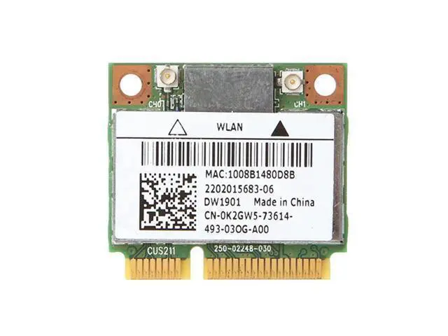 Alt view image 2 of 3 - DW1901 AR5B22 300M wireless Bluetooth +4.0 2 mini half PCI-E card