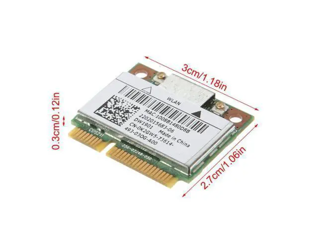 Alt view image 3 of 3 - DW1901 AR5B22 300M wireless Bluetooth +4.0 2 mini half PCI-E card