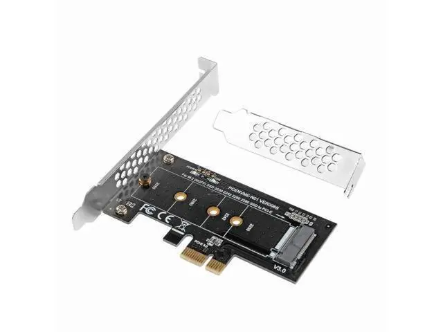 Alt view image 4 of 5 - NVMe SSD TO PCIE 3.0 X1 4X adapter M Key interface card Support PCI Express 3.0 2230 2242 2260 2280 Size NVME SSD