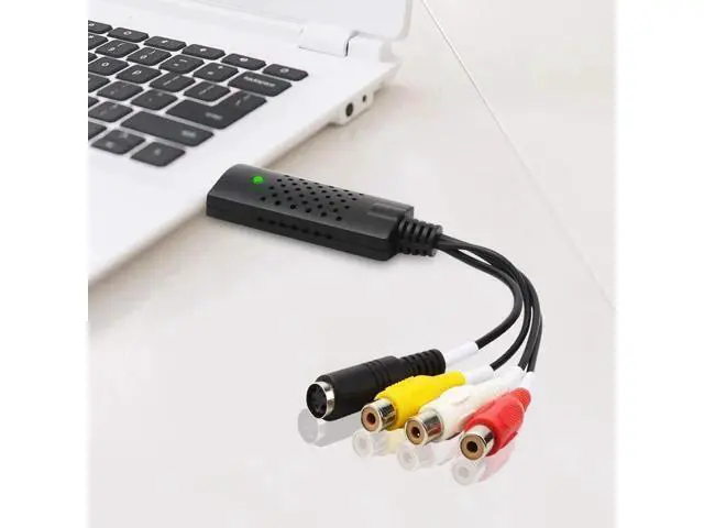Alt view image 2 of 5 - USB 2.0 capture Card 1 Channel VCR VHS TV to DVD DVR Digital Converter NTSC PAL Video Audio Adapter