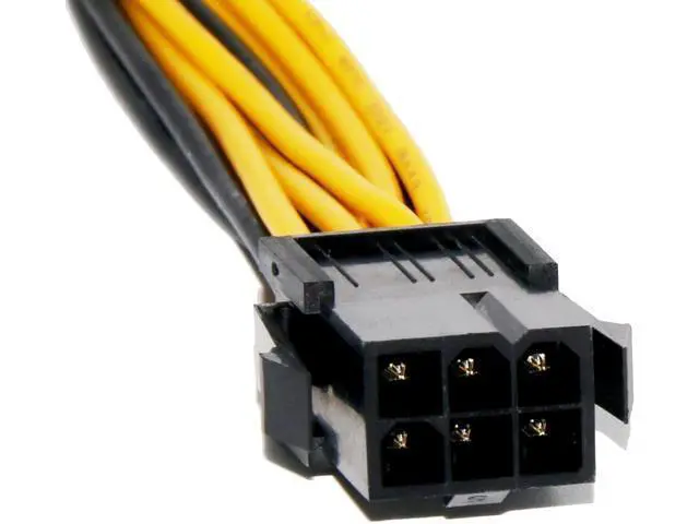 Alt view image 5 of 7 - 5PCS PCI-E 6-pin to Dual 6+2-pin (6-pin/8-pin) Power Splitter Cable Graphics Card PCIE PCI Express 6Pin to Dual 8Pin Power Cable