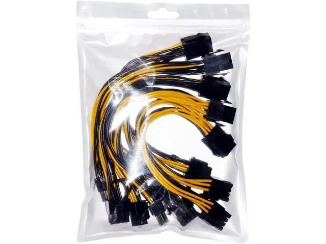 Alt view image 7 of 7 - 5PCS PCI-E 6-pin to Dual 6+2-pin (6-pin/8-pin) Power Splitter Cable Graphics Card PCIE PCI Express 6Pin to Dual 8Pin Power Cable