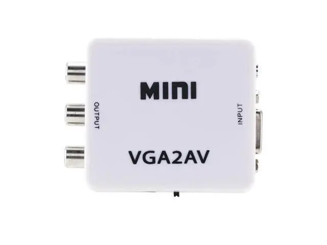 Alt view image 3 of 5 - 2020 VGA to AV Mini Converter Adapter Support 1080P VGA2AV Converter PC to TV HD Computer to TV Wholesale