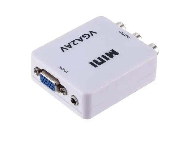 Alt view image 4 of 5 - 2020 VGA to AV Mini Converter Adapter Support 1080P VGA2AV Converter PC to TV HD Computer to TV Wholesale