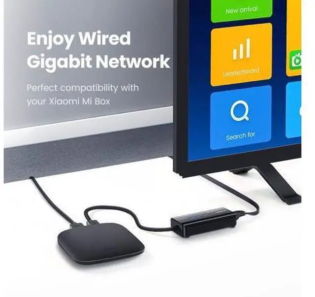 Alt view image 2 of 7 - Ugreen USB Ethernet Adapter Hub USB 3.0 to RJ45 Lan 10/100/1000M Network Card for Xiaomi Mi Box 3/S USB Lan For Macbook
