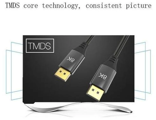 Alt view image 3 of 5 - 1.5m DP1.4 Version 8K DisplayPort Male to Male Computer Monitor HD Cable
