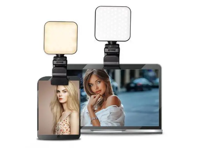 Alt view image 2 of 4 - Mini Fill Light Clip Camera Flash Holder 1/4 Screw Mount Universal Phone Tripod Tablet Mount Clamp Photography Accessories