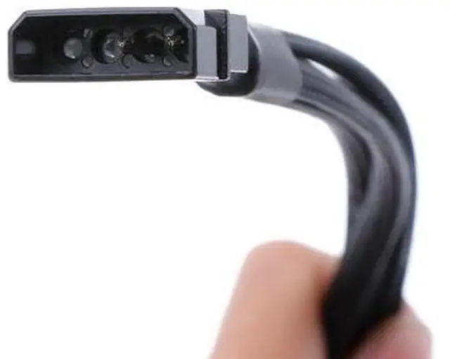 Alt view image 5 of 6 - New 1 To 4 Way Y-Splitter Sleeved 4-Pin Molex Fan Male To 4x 3-Pin/4-Pin PWM Male Connector For Fan Extension Adapter Cables