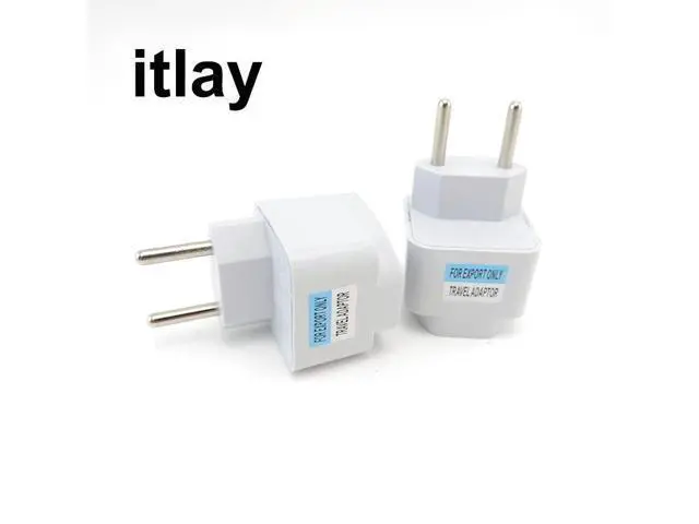 Alt view image 6 of 6 - 1/2/5pcs Universal itlay Plug Adapter USA To Euro Europe Travel Wall AC Power Charger Adapter Converter 2 Round Pin Socket(itlay) (2pcs)