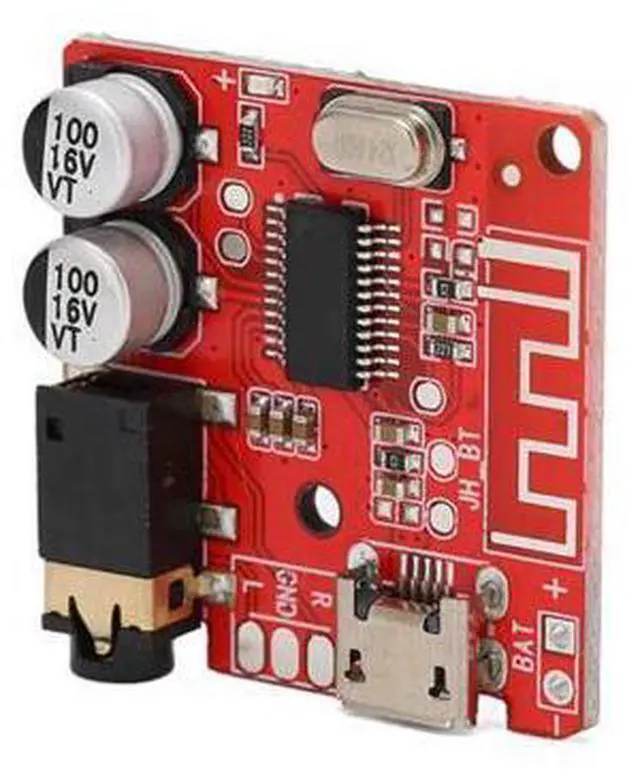 Alt view image 6 of 7 - Bluetooth Stereo Amplifier Board WAV+APE+FLAC+MP3 Lossless Decoding Format 3.7-5V Bluetooth Decoding Board with LED Indicator