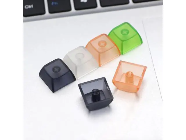Alt view image 5 of 6 - Crystal Keycaps PBT Backlit Keycaps w/ Transparent Layer for Mechanical Keyboard(Transparent White)