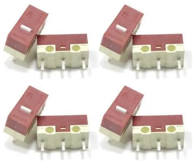 Main image of Mouse Micro Switch HUANO White Dot 5M Clicks Microswitch 8PCS