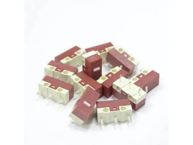 Alt view image 2 of 4 - Mouse Micro Switch HUANO White Dot 5M Clicks Microswitch 8PCS