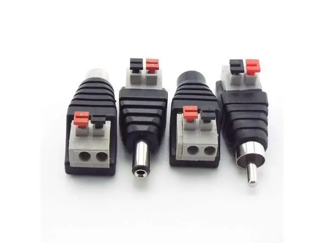 Alt view image 4 of 6 - 5pcs DC RCA Female Male power Connector 5.5mm 2.1mm Jack plug audio Adapter Wire Connector For RGB LED Strip Light CCTV Camera(DC female)