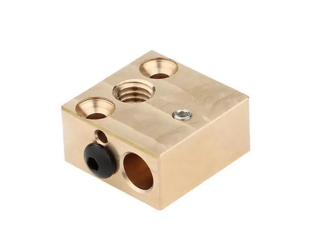 Alt view image 2 of 4 - High Temperature CR-10 Copper Heater Block All Metal Hotend Extruder Heatblock