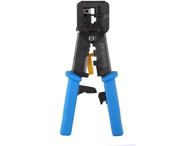 Alt view image 4 of 7 - RJ45 Crimp Tool Pass Through Cat5 Cat5e Cat6 Crimping Tool for RJ45/RJ12 Regular and End-Pass-Through connectors