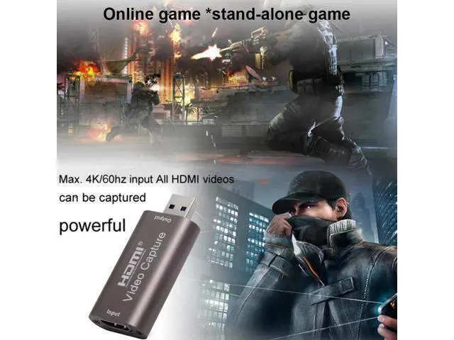 Alt view image 5 of 5 - For Gaming Audio 4K 1080P 60Hz Video Card Grabber Broadcast Computer Live Streaming USB3.0 Box