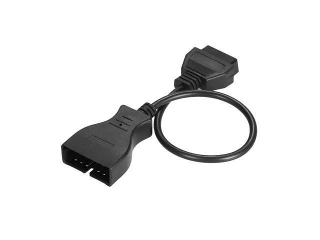 Alt view image 3 of 6 - OBD-II Extension Cable 12 Pin to OBD OBDII 16 Pin Adapter Connector Replacement for GM 12Pin 40cm