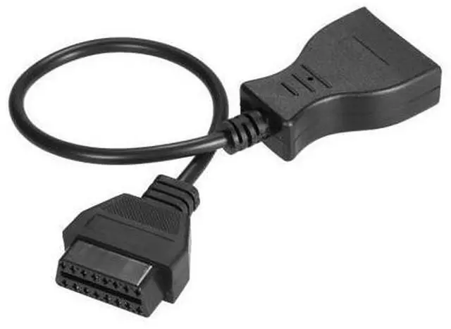 Alt view image 5 of 6 - OBD-II Extension Cable 12 Pin to OBD OBDII 16 Pin Adapter Connector Replacement for GM 12Pin 40cm