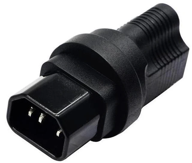 Alt view image 5 of 7 - 3 prong USA C14 to NEMA 5-15R Plug Power Adapter for Standard Computer Power Adapter 10A/250V (IG-320) (NEMA 5-15R to IEC 60320-C14)(2 pack)