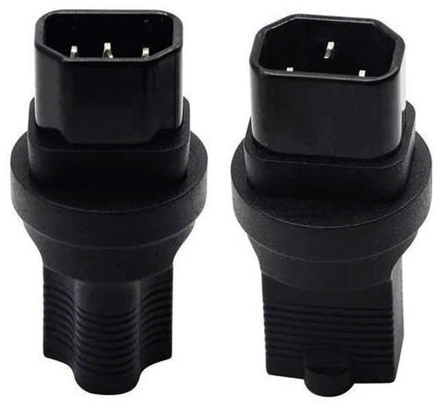 Alt view image 7 of 7 - 3 prong USA C14 to NEMA 5-15R Plug Power Adapter for Standard Computer Power Adapter 10A/250V (IG-320) (NEMA 5-15R to IEC 60320-C14)(2 pack)