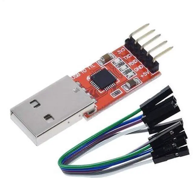 Alt view image 3 of 4 - CP2102 USB 2.0 to TTL Module Serial Converter Adapter Module USB to TTL Downloader with Jumper Wires