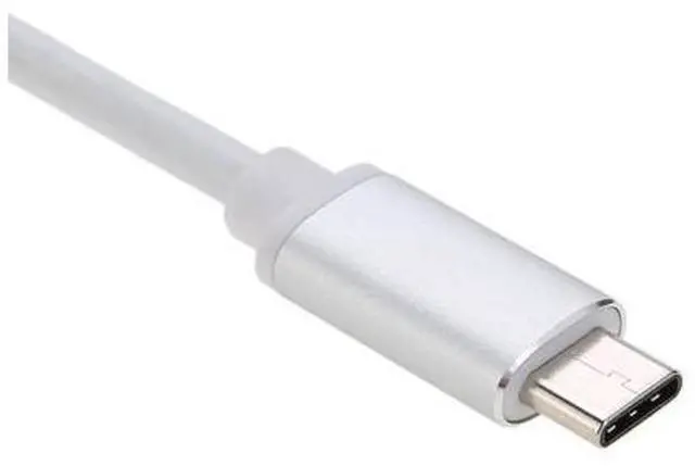 Alt view image 4 of 7 - USB 3.1 Type C USB-C to 3.5mm Audio Speaker Microphone Female Earphone Headset Adapter Cable Cord for New Macbook 12" Chromebook - Silver