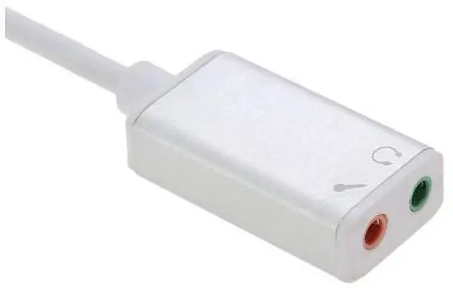 Alt view image 5 of 7 - USB 3.1 Type C USB-C to 3.5mm Audio Speaker Microphone Female Earphone Headset Adapter Cable Cord for New Macbook 12" Chromebook - Silver