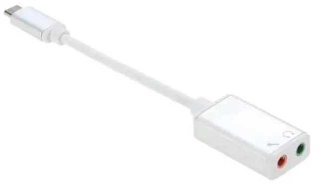 Alt view image 6 of 7 - USB 3.1 Type C USB-C to 3.5mm Audio Speaker Microphone Female Earphone Headset Adapter Cable Cord for New Macbook 12" Chromebook - Silver