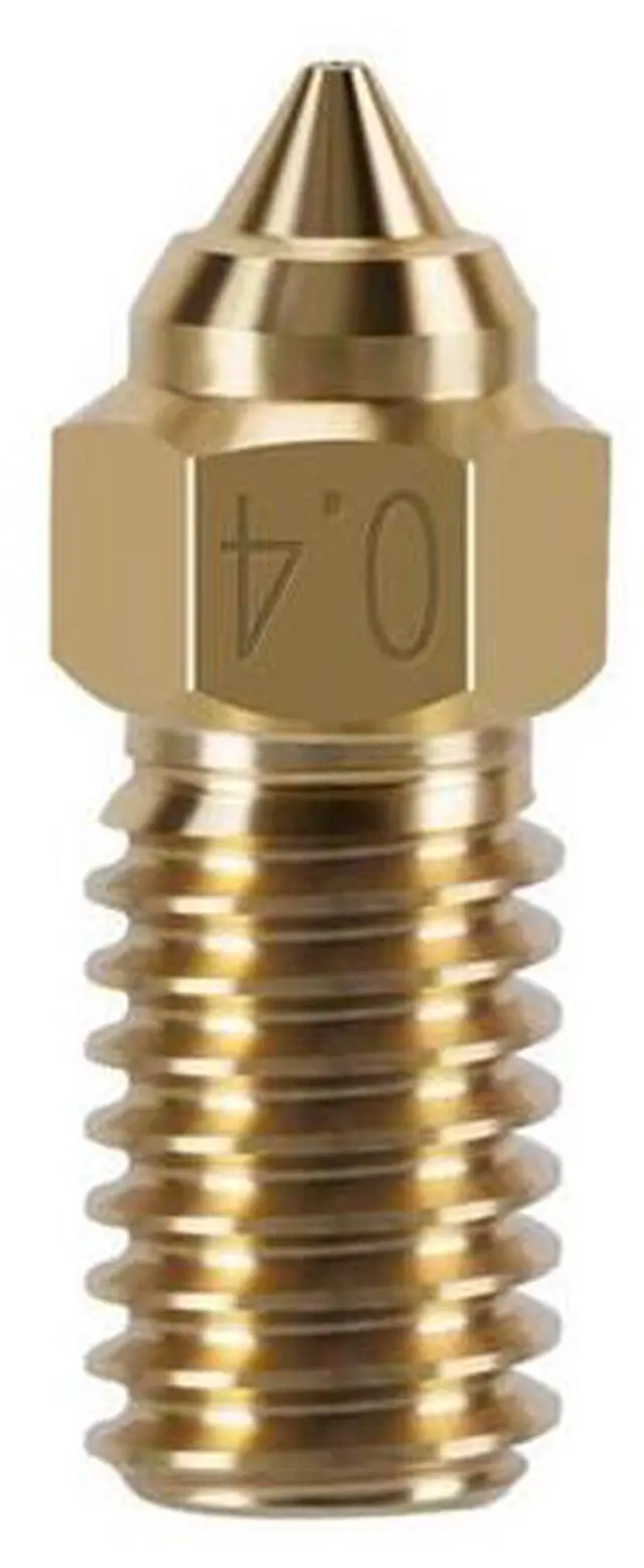 Main image of Hardness Nozzle for Neptune 4 Hardened Stainless Steel Brass 0.4mm Threaded 3D Printer Nozzles Replacement(brass nozzle)