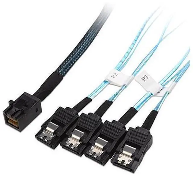 Main image of Internal Mini SAS HD to SATA SFF8643 to SATA Forward Breakout 33 Feet 1m
