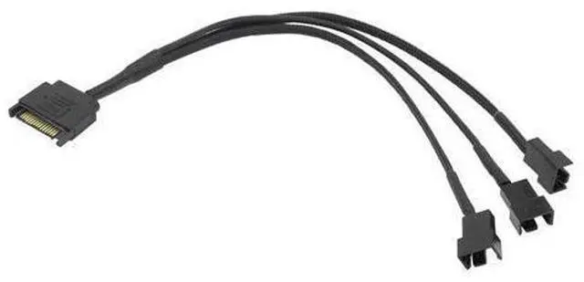 Main image of SATA 1 to 3 4-Pin Power Cable Multiplier PC Computer Cooling Fan Splitter Hub Converter Adapter Supply Extension Wire Cord