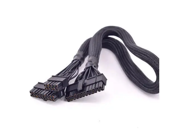 Alt view image 3 of 3 - 24Pin ATX Power Supply Cable 18+10Pin to 20+4 Pin Sleeved for Seasonic Snow Silent 750W 1050W PSU Modular