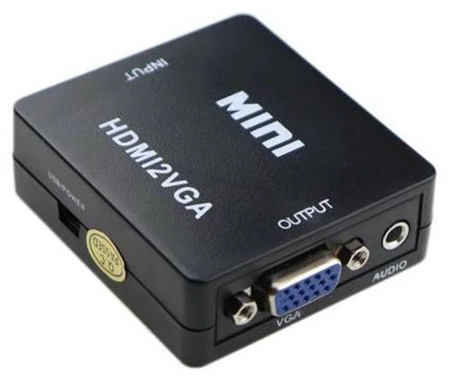 Alt view image 2 of 5 - 1080P to VGA Converter Box Full HD Video 2VGA Adapter With 3.5mm Jack Audio Output For PC Laptop DVD PS4 XBOX360