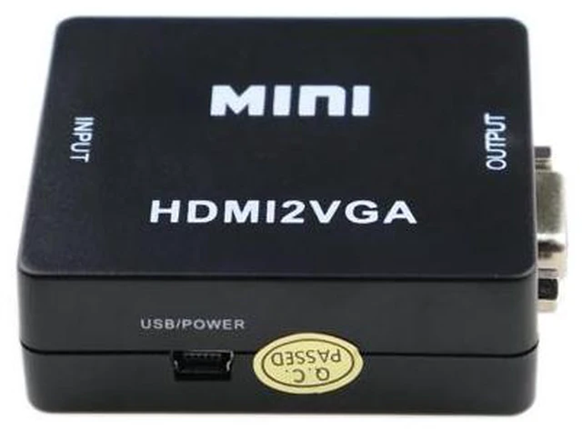 Alt view image 4 of 5 - 1080P to VGA Converter Box Full HD Video 2VGA Adapter With 3.5mm Jack Audio Output For PC Laptop DVD PS4 XBOX360