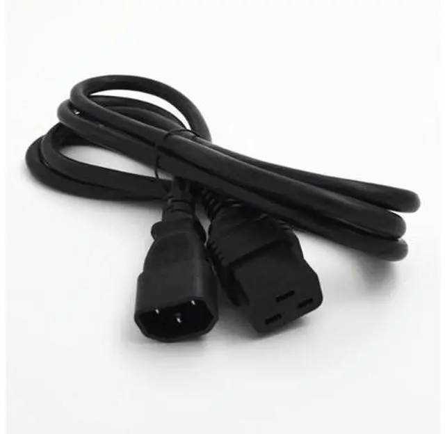 Main image of 3X1.5mm square Power Wire,6 FT C14 Female To C19 Male PDU Extension Cord C14-C19 Cord,16A/250V