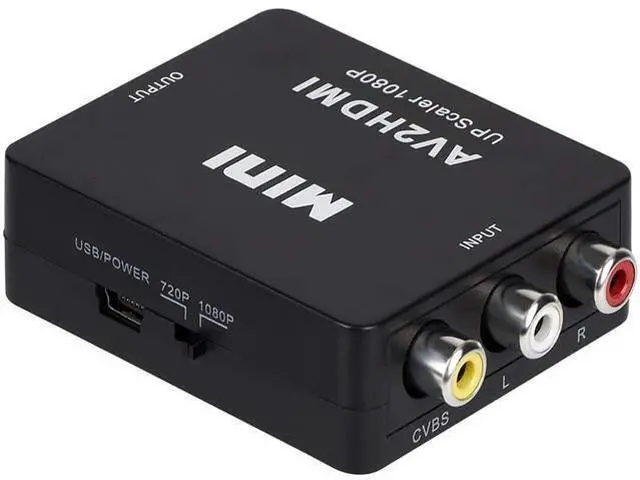 Main image of RCA to HDMI AV to HDMI 3RCA CVBS Composite Audio Video to 1080P HDMI Converter Adapter Supporting PAL/NTSC for PS3 TV STB VHS VCR PC Laptop Xbox Camera DVD Etc