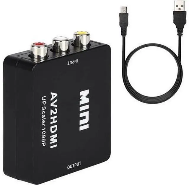 Alt view image 5 of 7 - RCA to HDMI AV to HDMI 3RCA CVBS Composite Audio Video to 1080P HDMI Converter Adapter Supporting PAL/NTSC for PS3 TV STB VHS VCR PC Laptop Xbox Camera DVD Etc