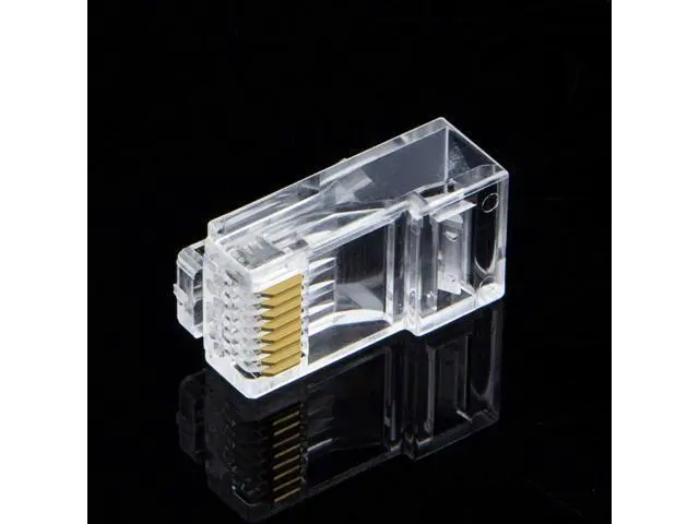 Alt view image 7 of 7 - Cat6 RJ45 Ends, CableCreation 50-Pack Cat6 Connector, Cat6 / Cat5e RJ45 Connector, Ethernet Cable Crimp Connectors UTP Network Plug for Solid Wire and Standard Cable, Transparent