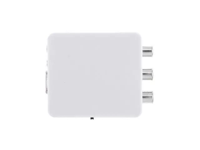 Alt view image 5 of 7 - Portable AV to VGA Video Converter with 1080P Conversion Head Support AV Enaled Devices to VGA Enaled Devices