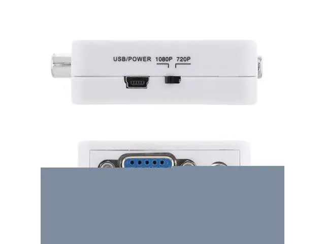 Alt view image 6 of 7 - Portable AV to VGA Video Converter with 1080P Conversion Head Support AV Enaled Devices to VGA Enaled Devices