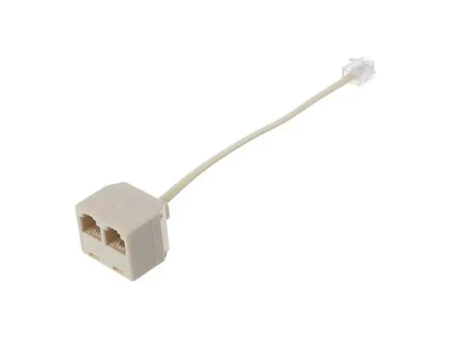 Main image of RJ11 Male Female Telephone Machine Splitter Connector Adapter