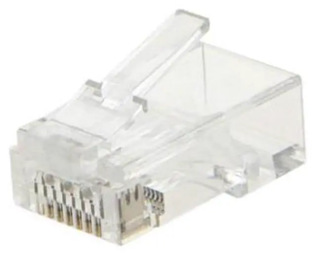 Main image of Cat6 RJ45 Ends, CableCreation 100-PACK Cat6 Connector, Cat6a / Cat5e RJ45 Connector, Ethernet Cable Crimp Connectors UTP Network Plug for Solid Wire and Standard Cable, Transparent