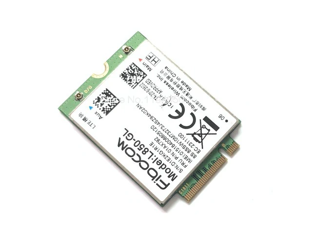 Alt view image 3 of 3 - Fibocom L850-GL L850 01AX792 forThinkpad X1 Carbon 6th X280 T480 T480s X1 Yoga 3rd 4th T490 T490s T580 L580 P52 WWAN Card