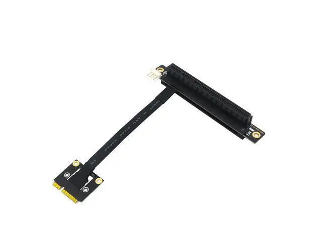 Alt view image 2 of 6 - Add On Card 270 Degree Mini PCIe To PCI-E 16X Adapter Cable Riser Mini PCIE to PCI Express X16 4P Power for PCIE Tester Extender
